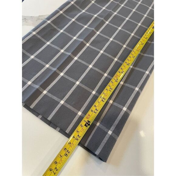 Cartonnier Anthropologie Gray Gridlock Checkered Crop Pants Sz 6 - Picture 3 of 9